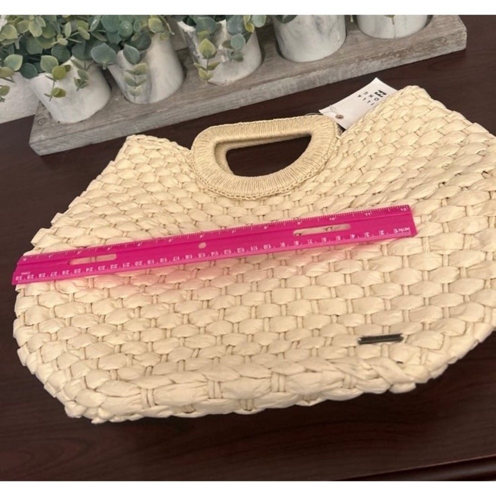 Billabong Straw Seaside Handle Bag NWT - Picture 4 of 5